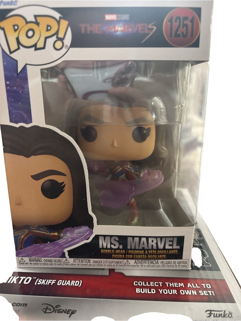 Marvel Pop! Ms. Marvel Vinyl Figure with Purple and Black Accents